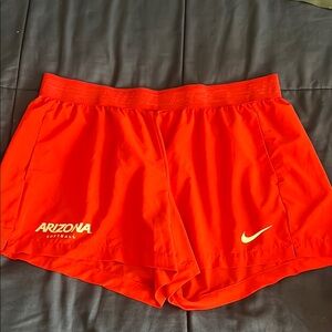 Nike Red Athletic Shorts Lightweight Performance